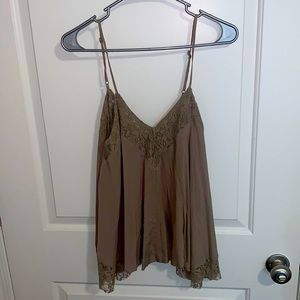 Lace Light Brown Top.